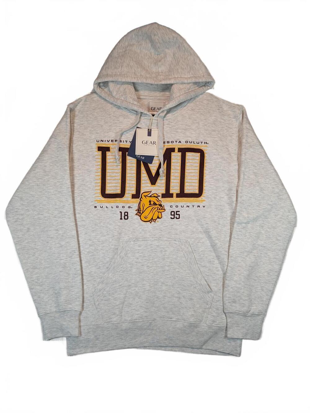Gear For Sports Big Cotton UMD Bulldogs Pullover Hoodie Sweatshirt Mens Small